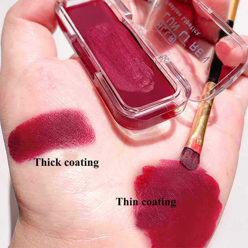 4 Colors Matte Nude Lip Mud Waterproof Long-lasting Velvet Non-stick Qme