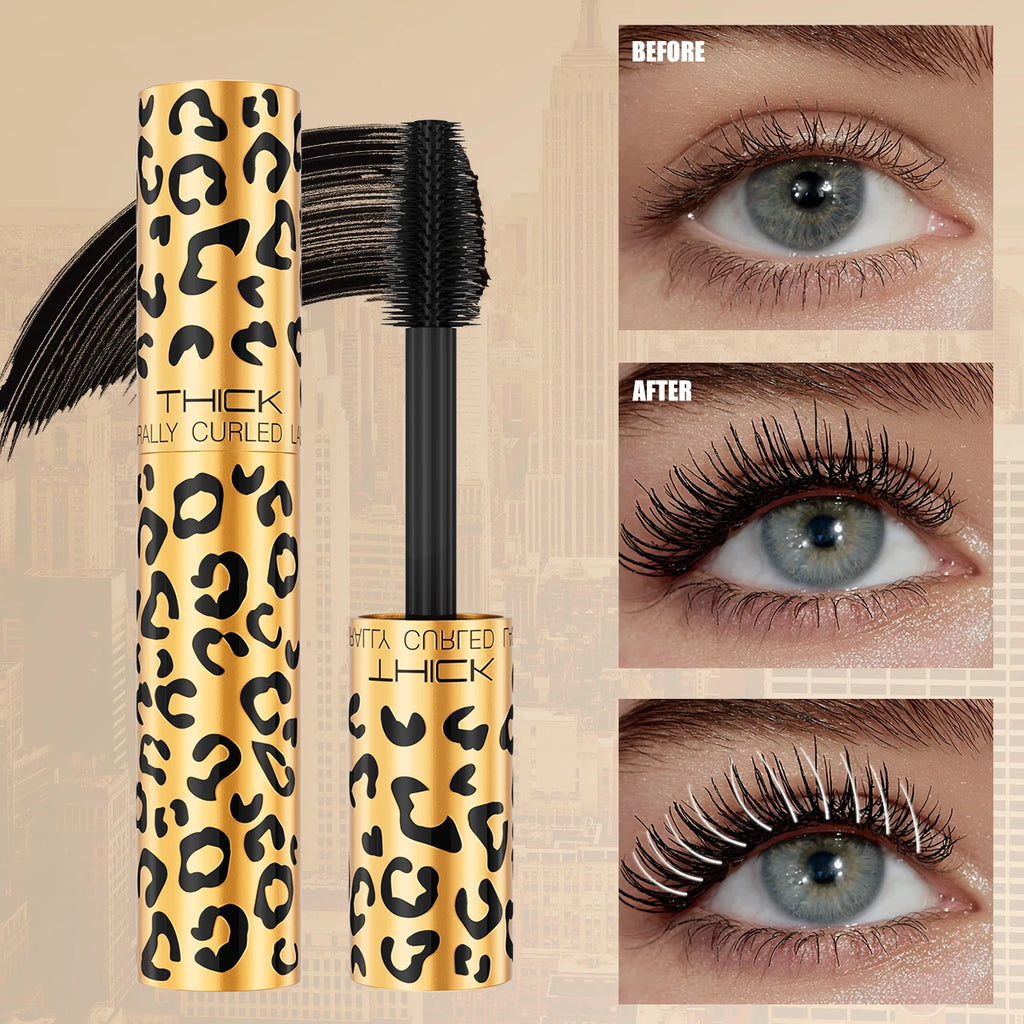 A Waterproof, Easy-To- Mascara with Leopard Print That Lengthens, Curls, And Provides a Voluminous, Thick Look Without Smudging Qme