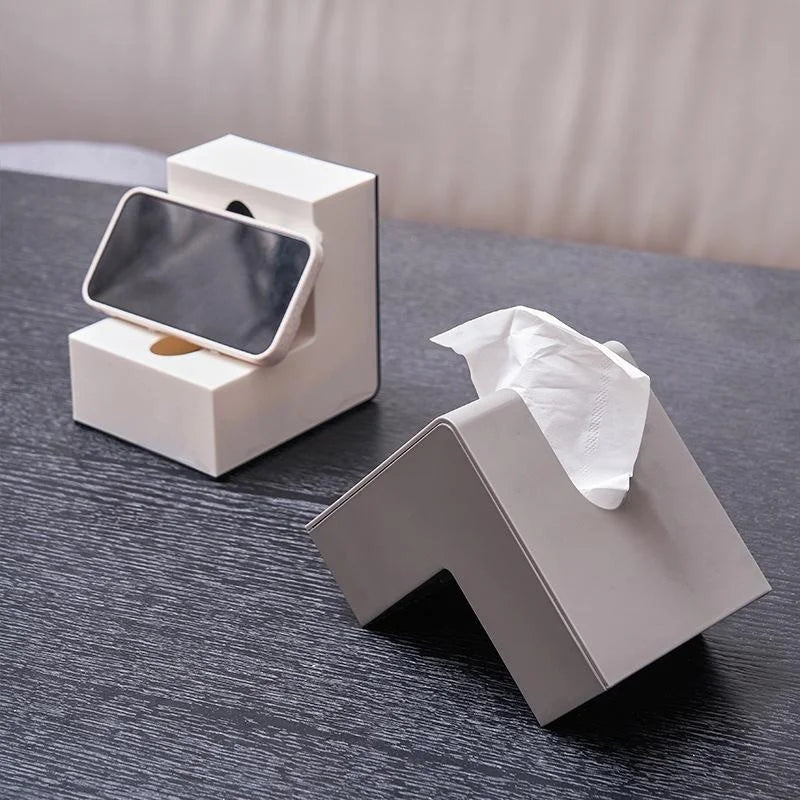 Creative L-shaped Drawn Tissue Box Living Room Simple Face Paper Qme