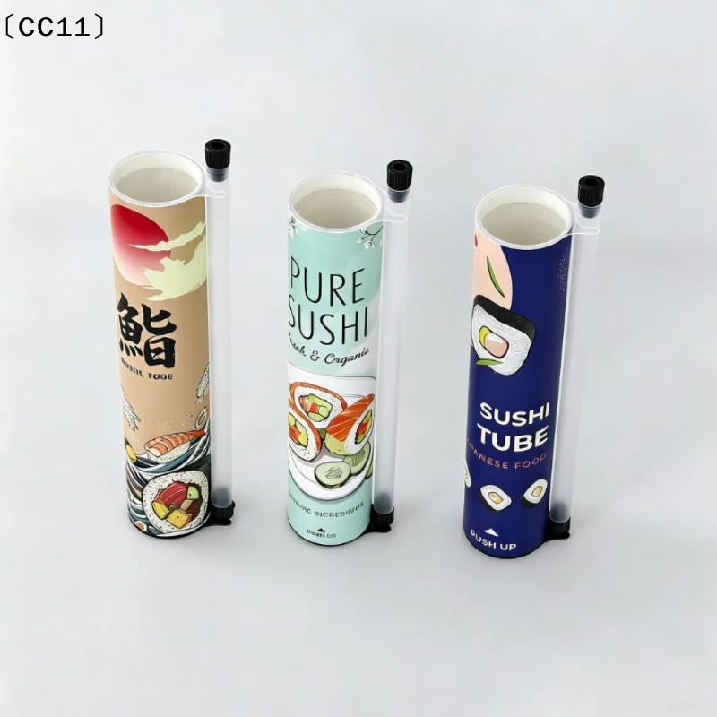 Round Sushi Push Box Sauce Straw Food Grade Mold Up Paper Bucket Qme Default Title
