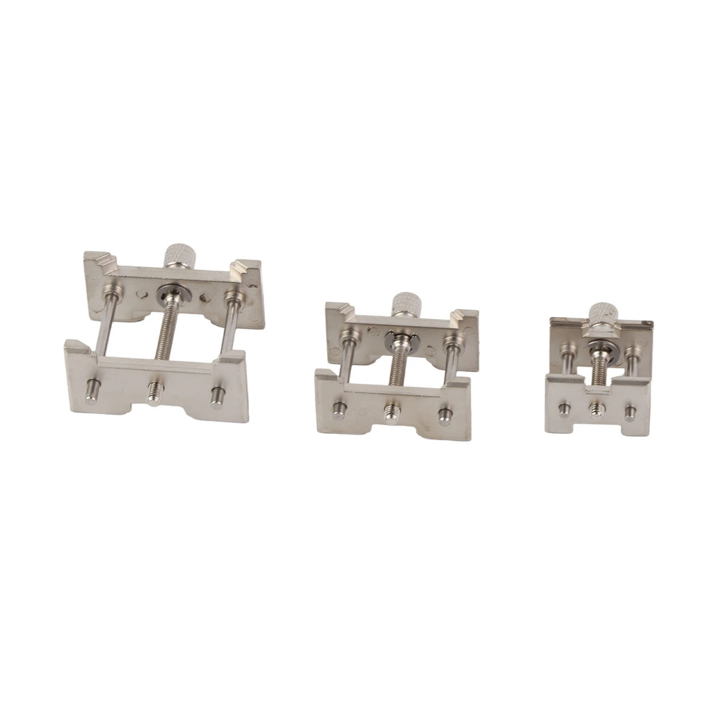 3pcs/Set Metal Watch Movement Fixed Base Holder Watchmaker Accessory Repairing Tool Watch Movement Holder Watch Repair Tool Qme