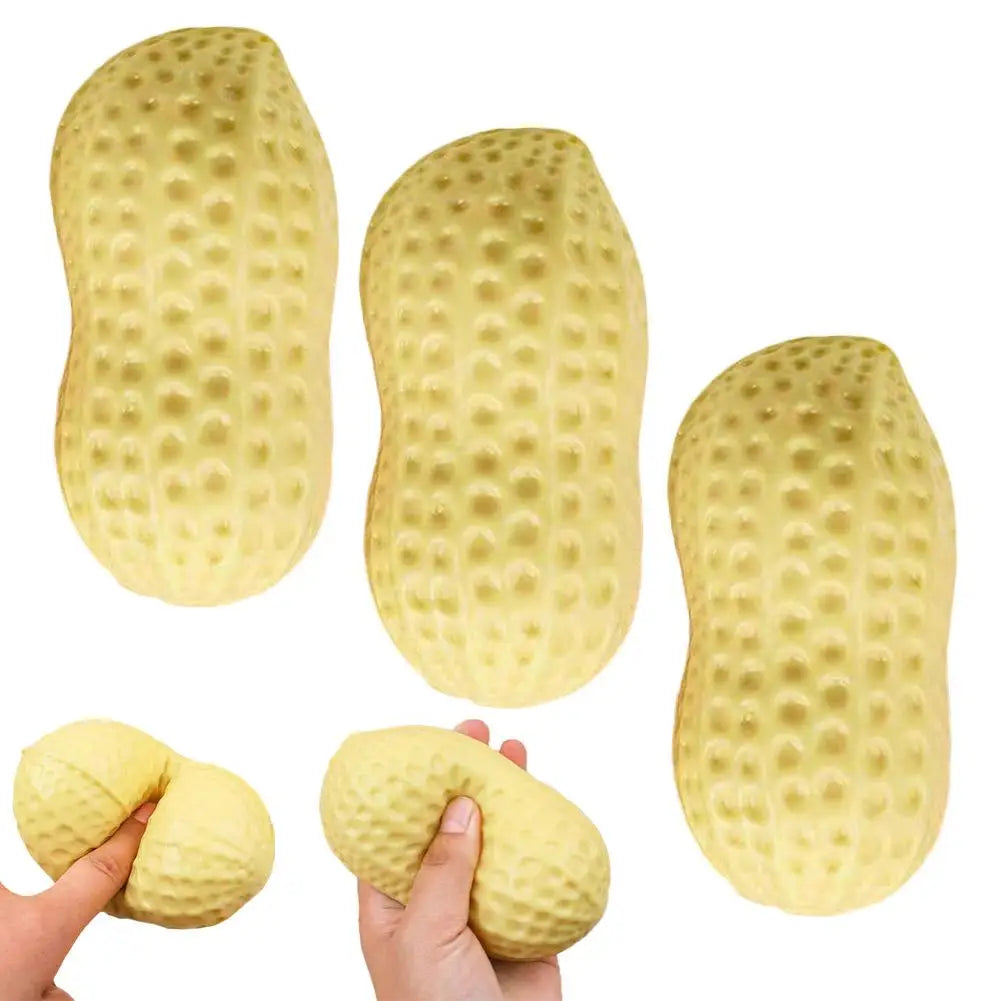 Simulated Peanut Squishy Toy Good Things Happen Stress Relief Soft Qme B