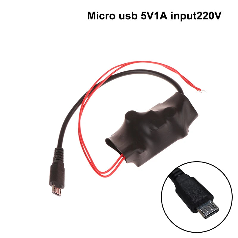 TYPEC USB Power Supply Transformer AC220V To DC5V 1A/2A Power Transformer Portable Small Camera WiFi Monitoring Adapter Qme 5V1A micro usb