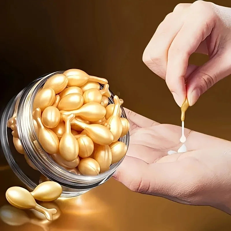 50 Fullerene Essence Capsules Collagen Capsules Facial Care Essence Anti-Wrinkle Anti-Acne Firming Whitening Hyaluronic Acid Essence Skin Care New Product Qme