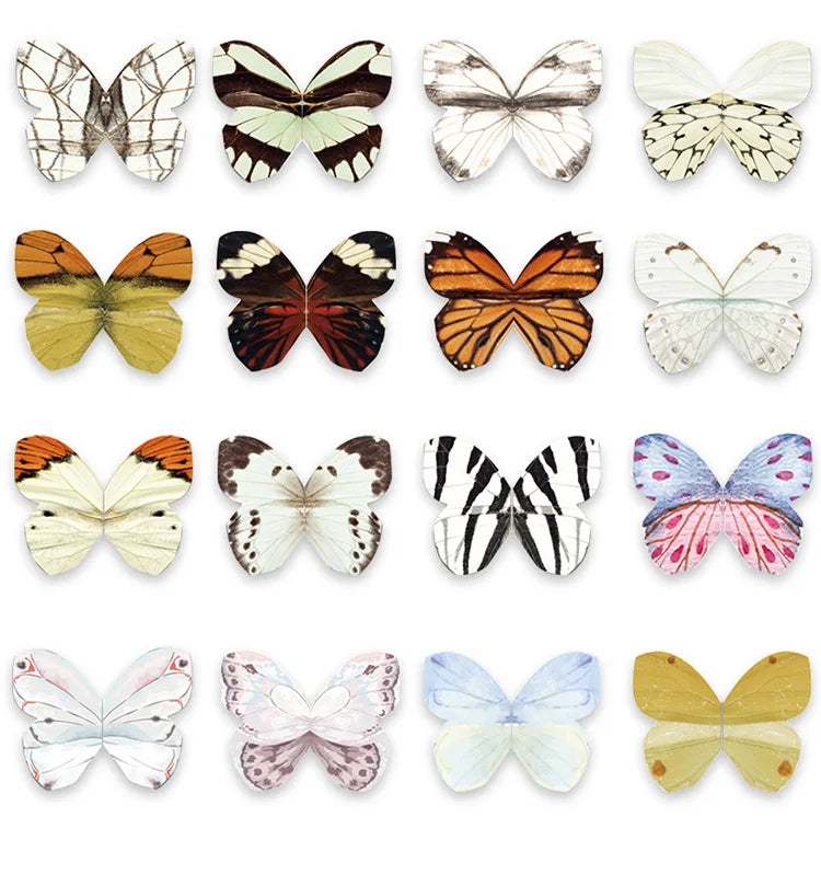 4Pcs Colorful Butterfly Magnetic Bookmark Classical Butterfly Shaped Artistic Bookmark Student Artistic Bookmark Office Supplies Qme Random color 4Pcs