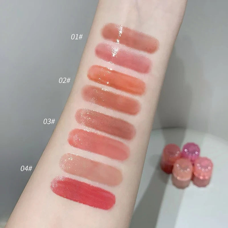 Gege Bear Dual-color Solid Lip Jelly Cannel Mirror Glaze Watery Light Qme