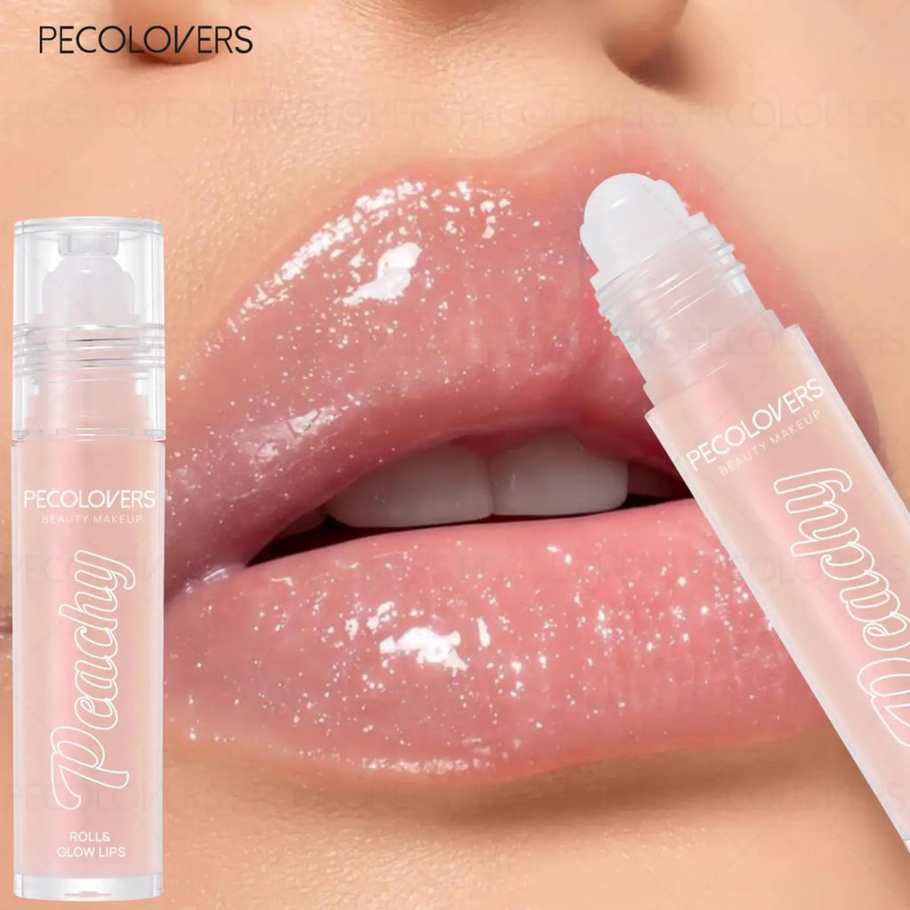 Roll-on Lip Gloss Fine Shimmer Tinted Balm Long-lasting Moisturizing Qme