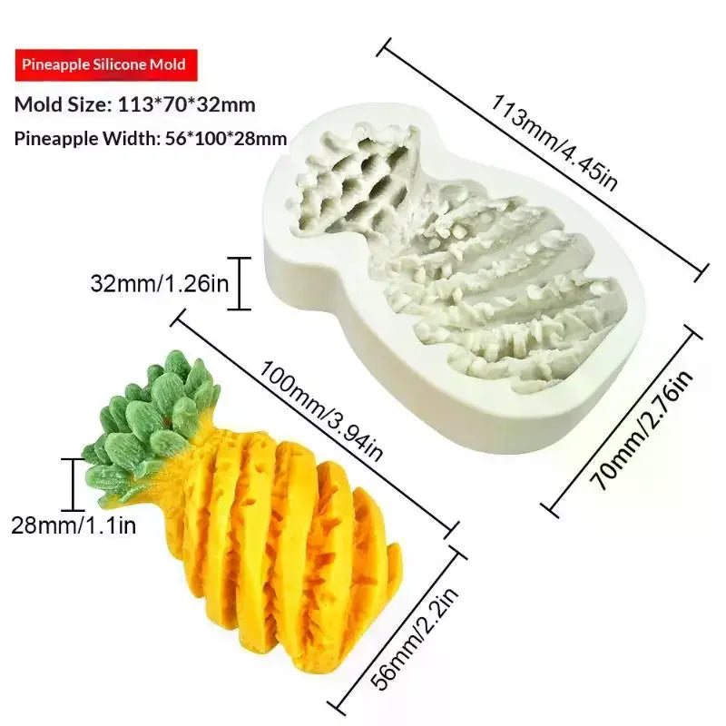 3D Fruit Shaped Silicone Molds With Food Grade Material And Easy Demold Perfect For Candle Making Soap Making Baking DIY Crafts Qme
