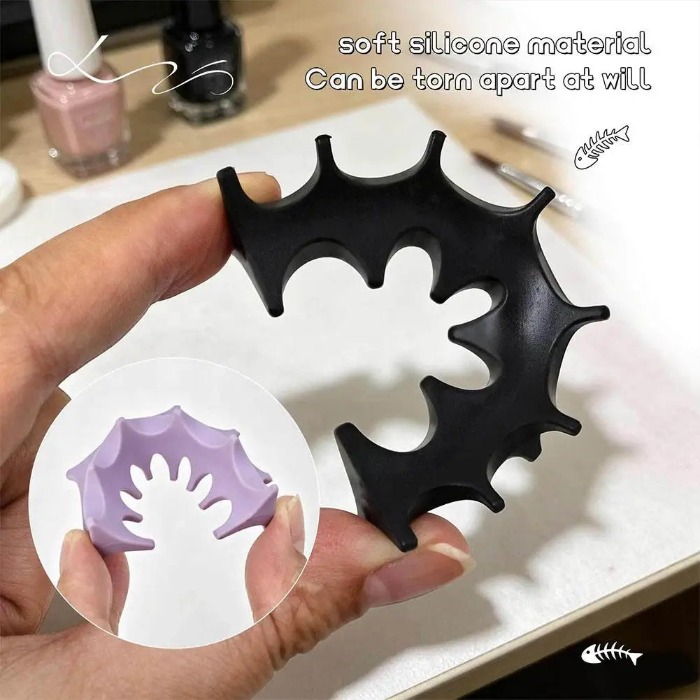 Soft Silicone Nail Pen Holder Brush Rack Shelf UV Gel Brush Display Stand Makeup Painting Pen Rest Organizer Stander Manicure Qme