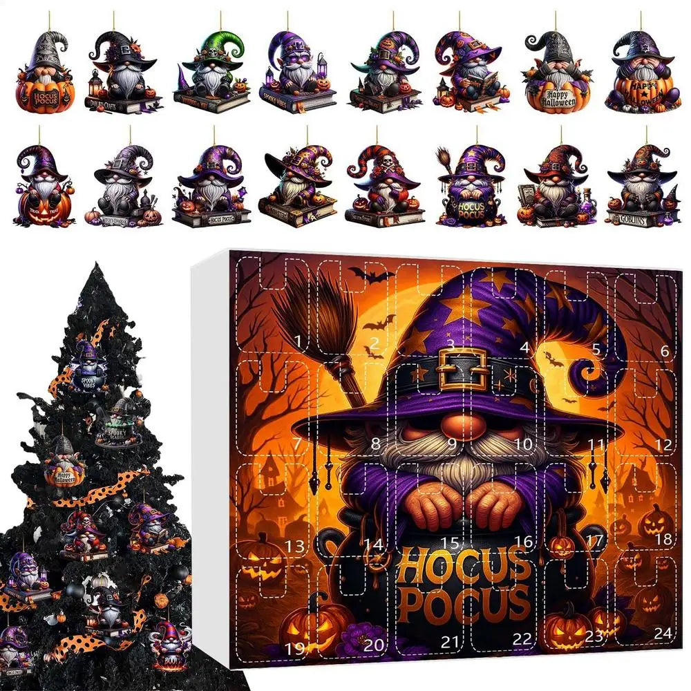 Halloween Countdown Calendar Advent 2D Acrylic Toy Figures Holiday Qme C China Mainland 24 DAYS