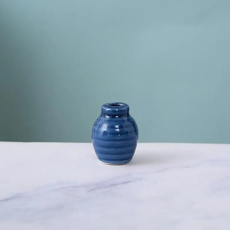 Mini Ceramic Vase Fridge Magnet 3D Micro Landscape Decorative Plant Qme 10