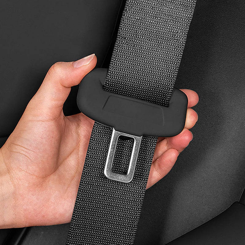 Universal Safety Seat Belt Buckle Covers Scratch Proof Rubber Qme