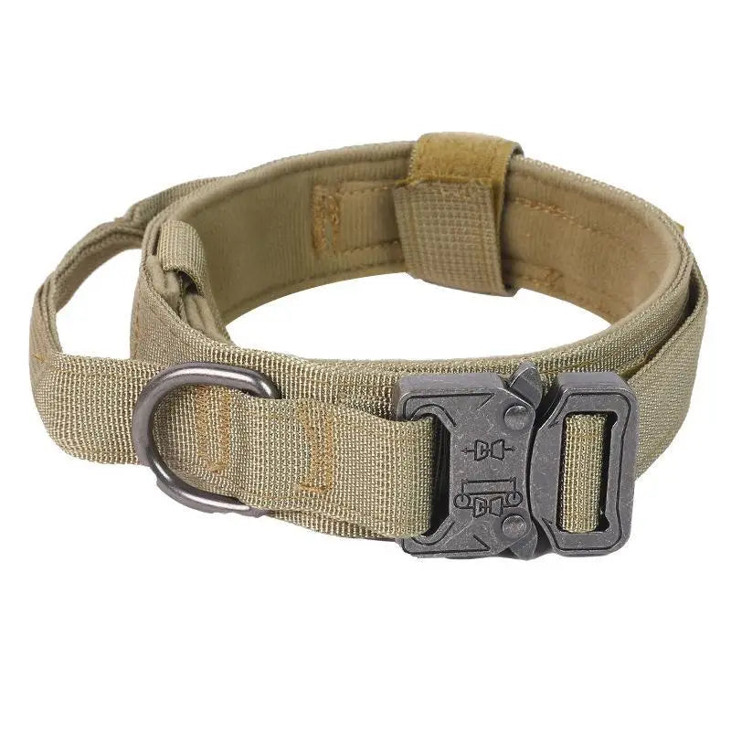 Heavy Duty Nylon Dog Collar Adjustable Buckle High Tensile Strength For Large Dogs Walking Training Hiking Qme L F