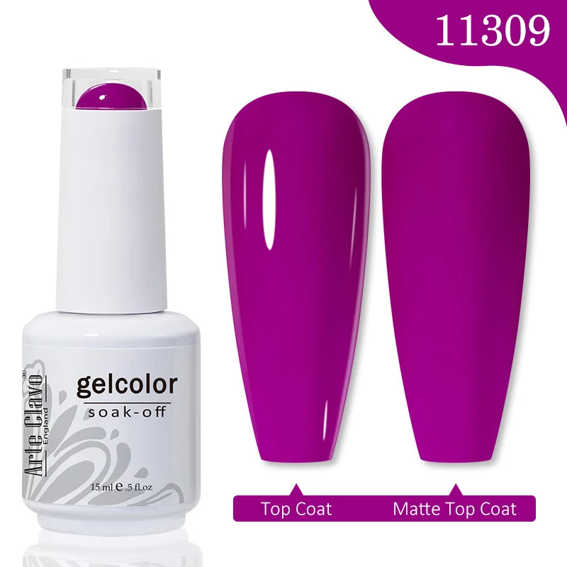 Arte Clavo Gel Nail Polishes Pink Nude Hybrid Lak Manicure