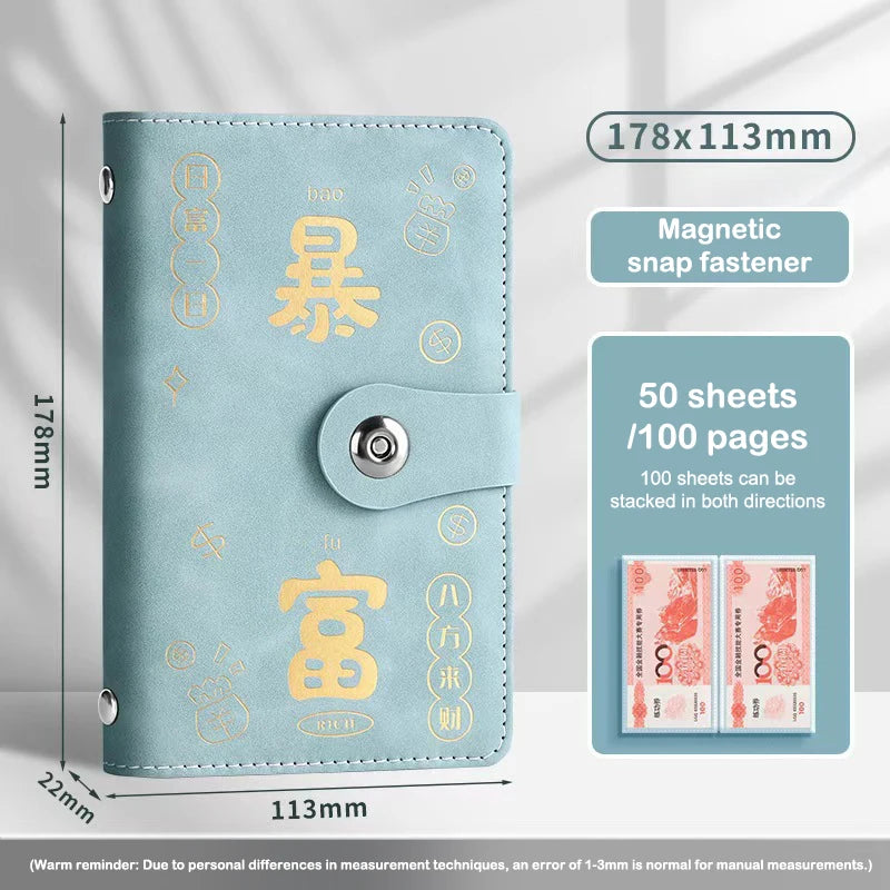 100 Envelopes Money Saving Reusable Children Challenge Notebook Qme A10