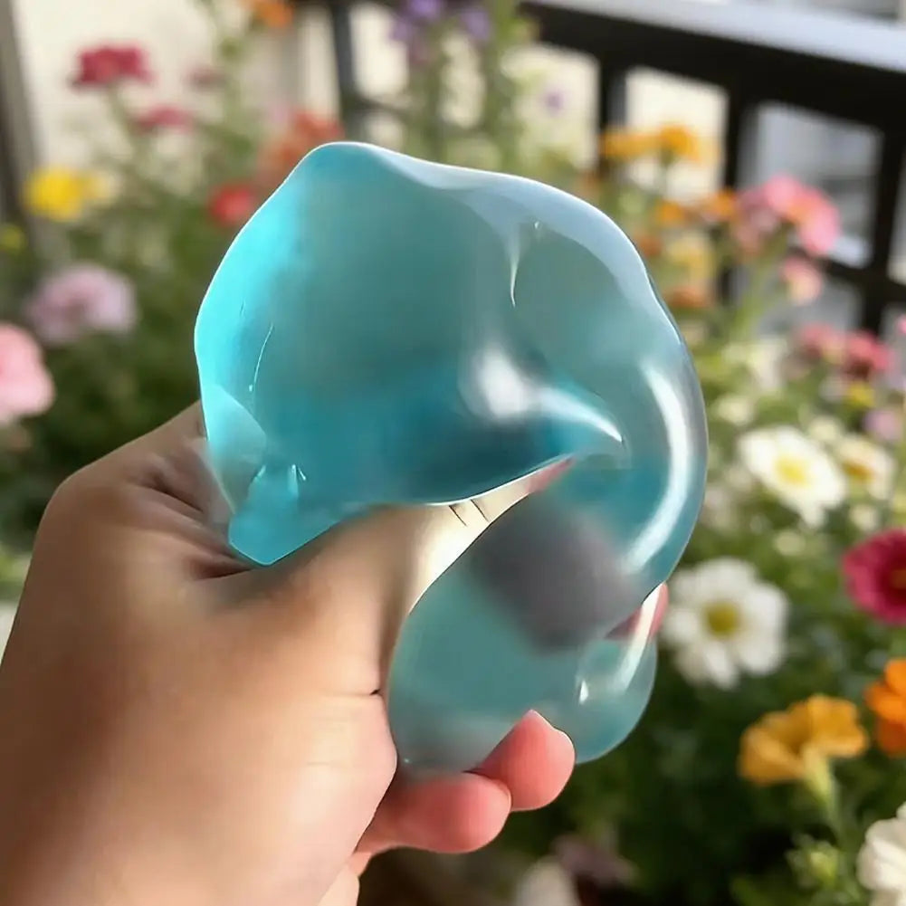 Squishy Moldable Crystal Ball Squeeze Toy Transparent Decompression Qme