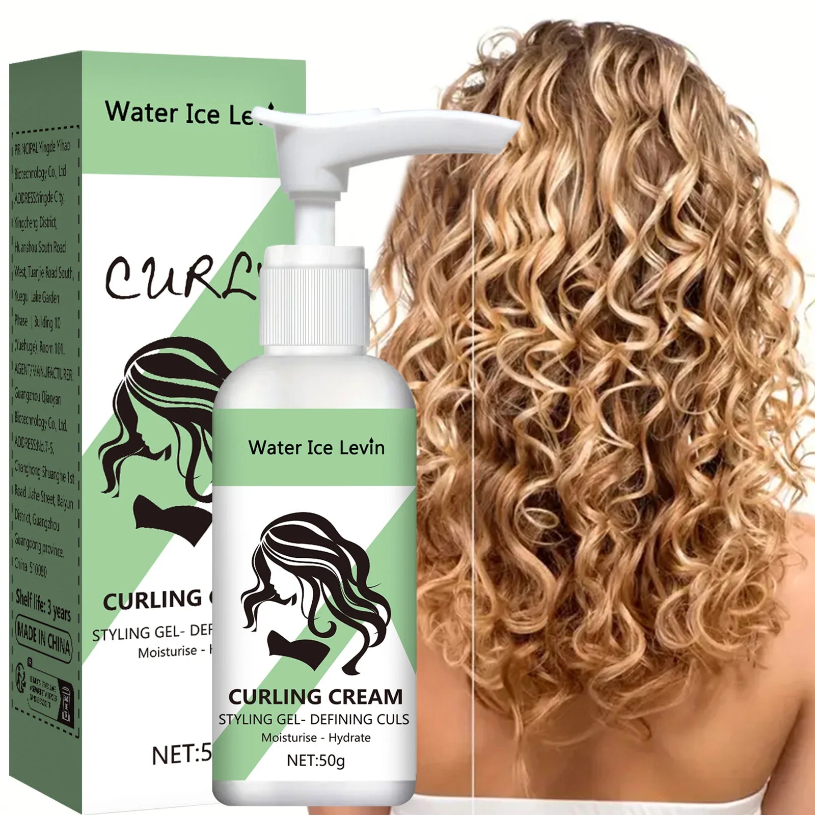 Curly Hair Cream Moisturizing Curly Hair Elasticity Styling Curly Hair Elasticity Conditioner Neutral Suitable for All Hair Types Qme Default Title