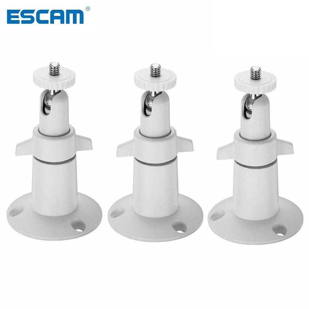 3pcs M6/6mm Metal Adjustable Mount Wall Table Ceiling Security Bracket Indoor Outdoor For Arlo/Arlo Pro Camera CCTV Accessories Qme WHITE